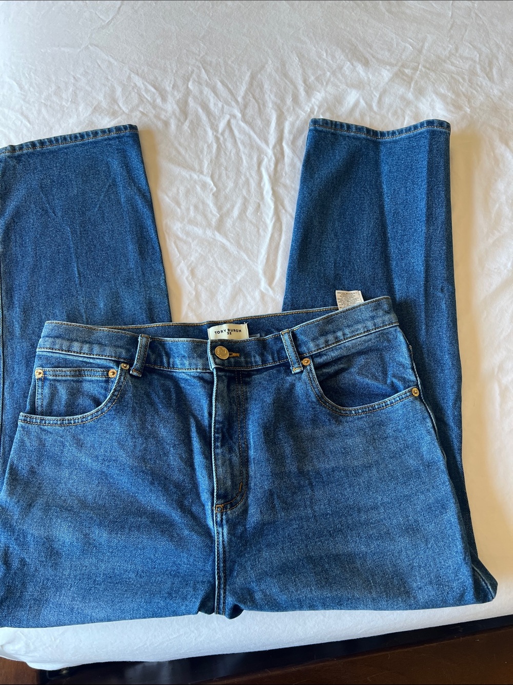 Tory Burch cropped/straight leg Jeans